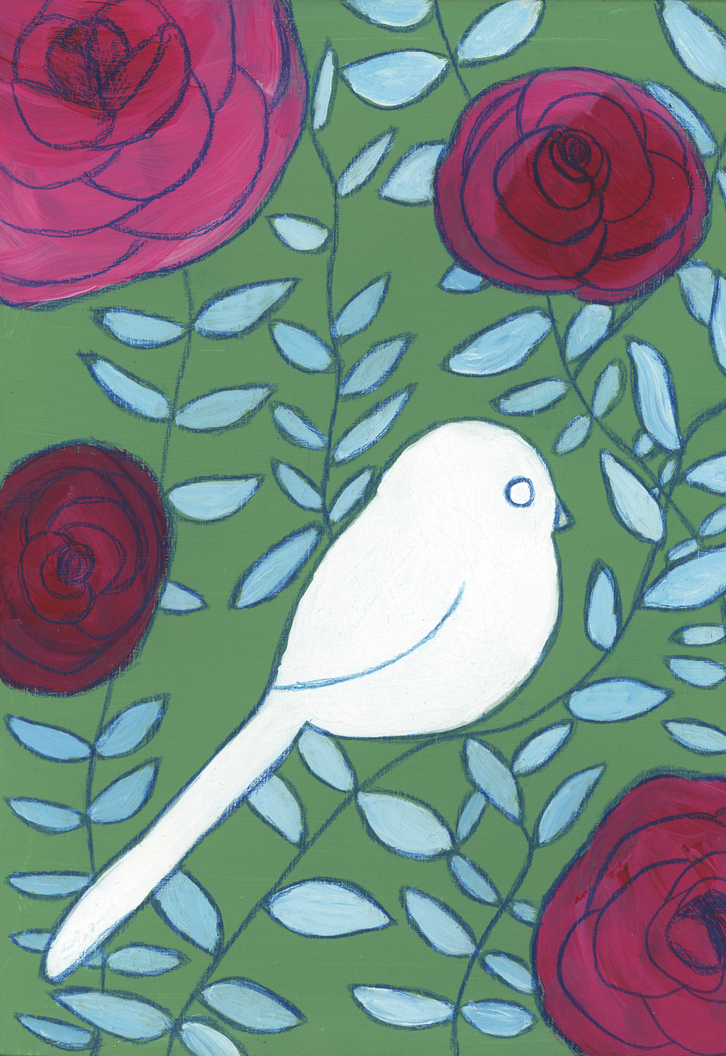 Pretty Bird Framed Print by Alena Hennessy- Celadon Road- www.celadonroad.com