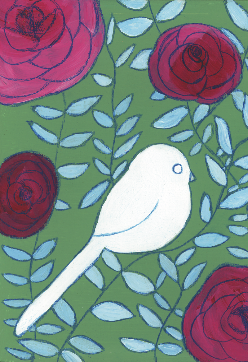 Pretty Bird Framed Print by Alena Hennessy- Celadon Road- www.celadonroad.com