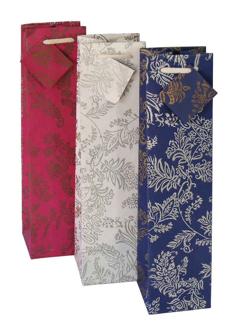 Wine Gift Bags - tree free paper- Celadon Road- www.celadonroad.com