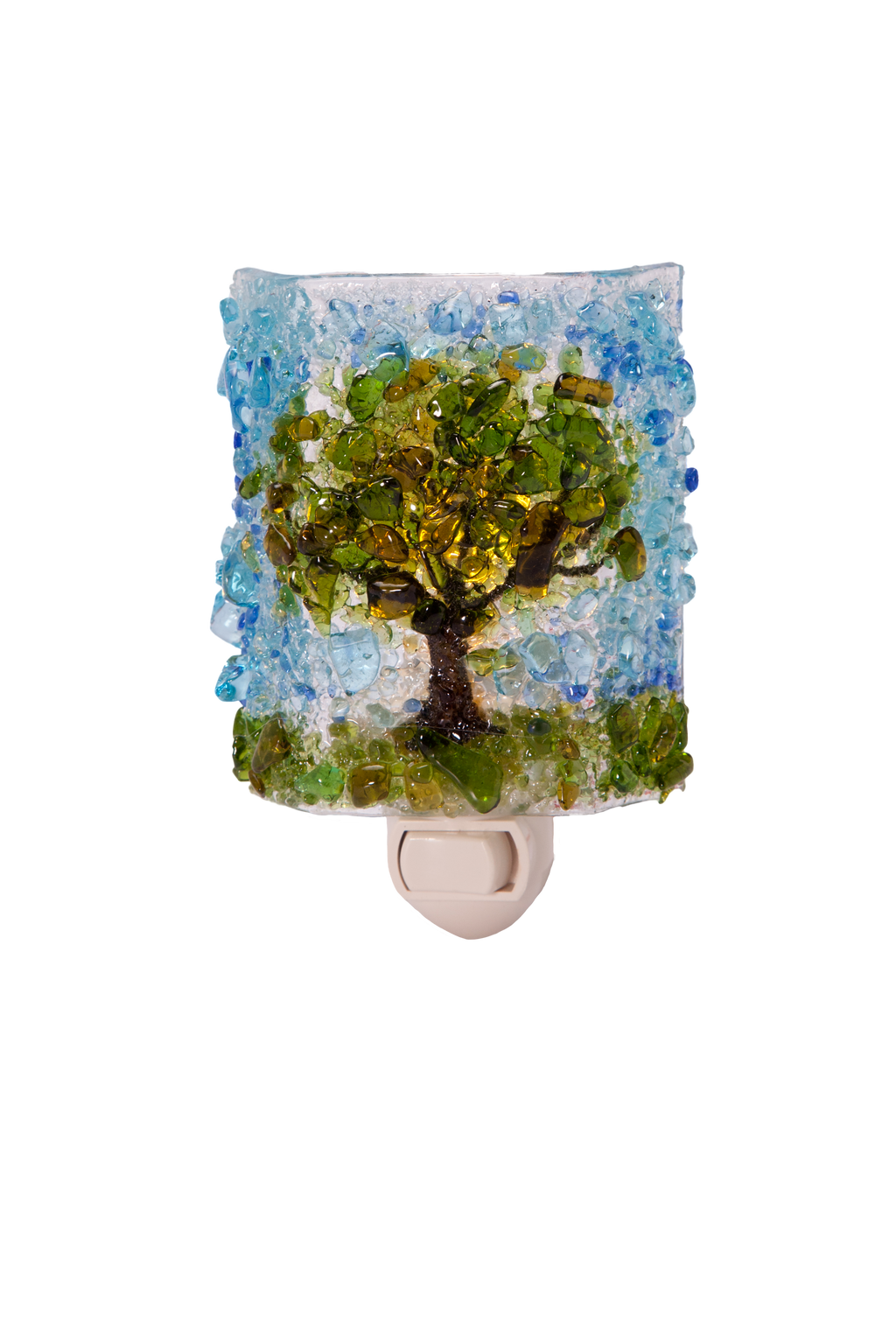 Recycled Glass Night Lights- Celadon Road- www.celadonroad.com