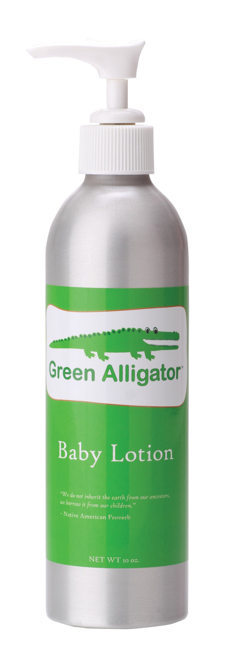 Green Alligator Baby Lotion- Celadon Road- www.celadonroad.com