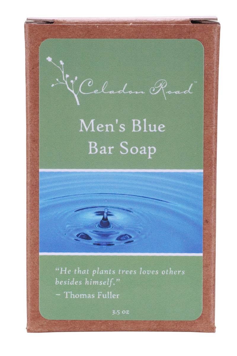 Men’s Blue Bar Soap- Celadon Road- www.celadonroad.com