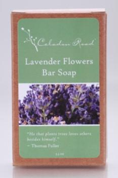 Lavender Flowers Bar Soap- Celadon Road- www.celadonroad.com