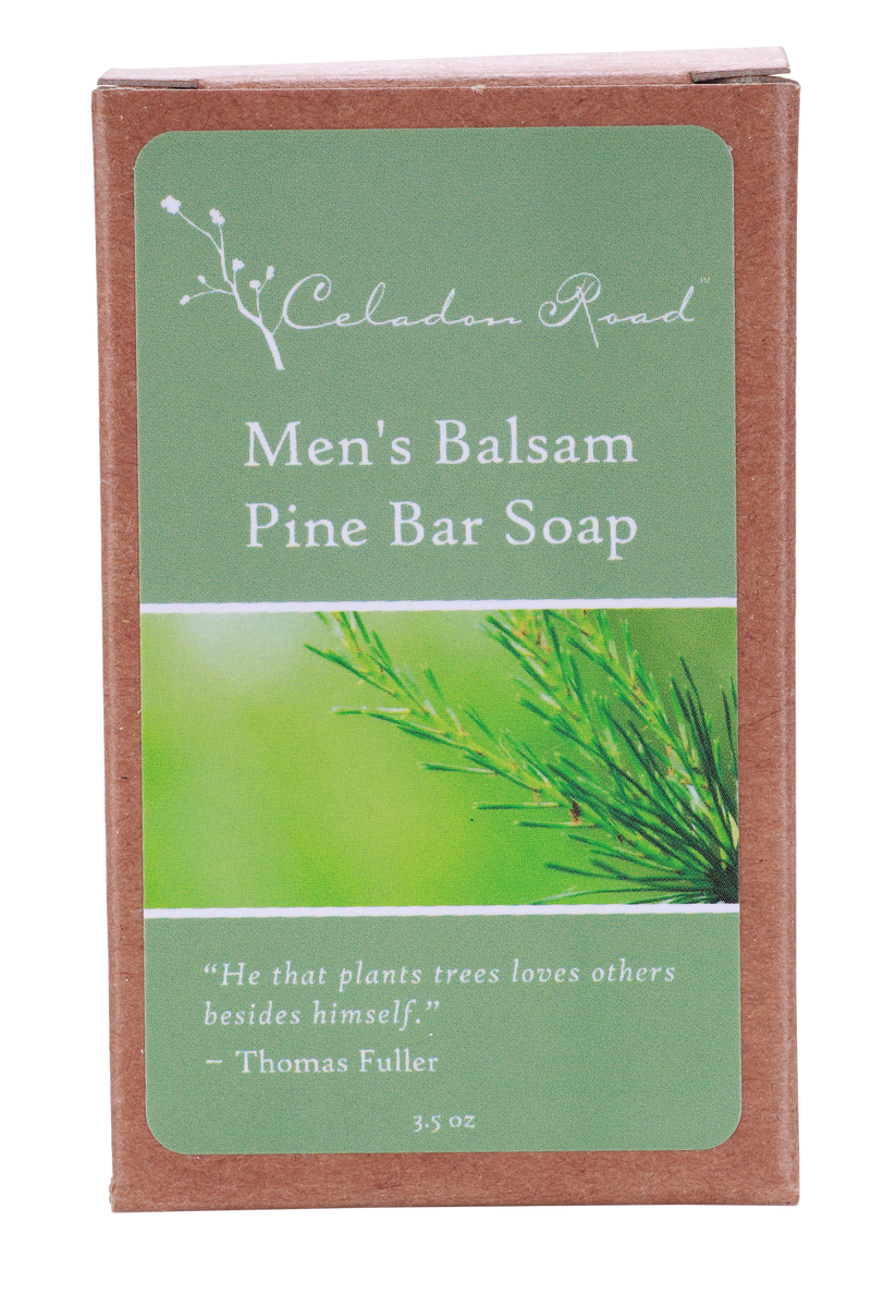 Men’s Balsam Pine Bar Soap- Celadon Road- www.celadonroad.com